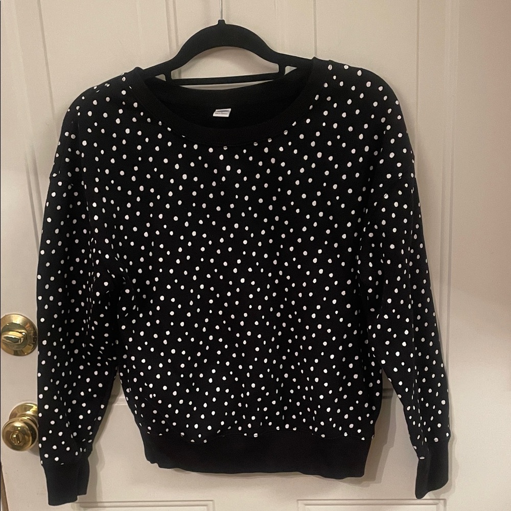 Old Navy Polka Dot Sweatshirt Size S